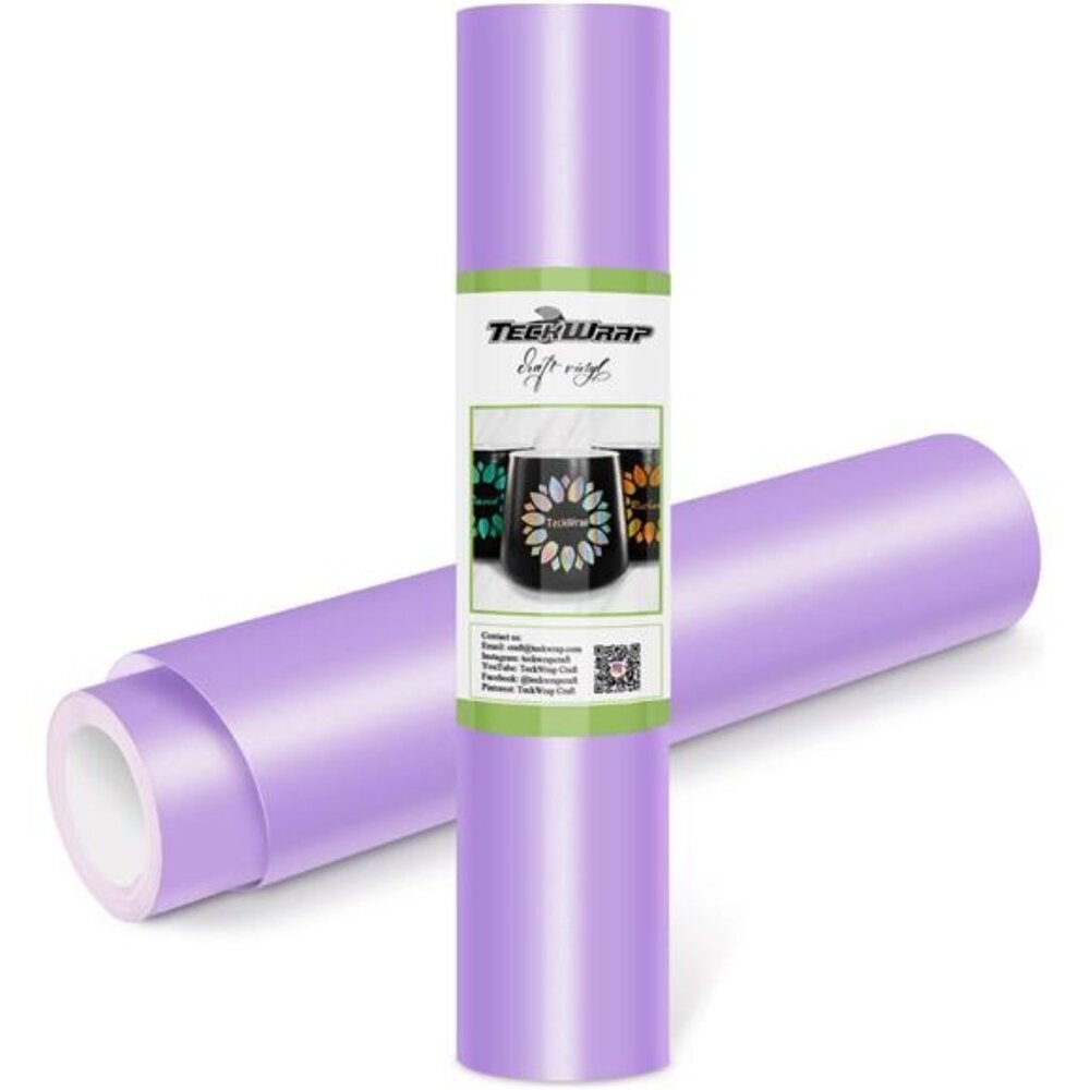 Permanent Adhesive Vinyl 12" x 10ft, Matte Lavender Purple
